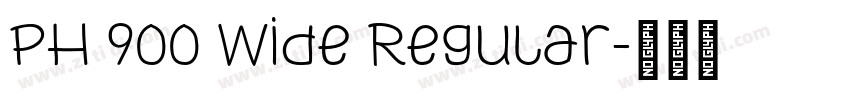 PH 900 Wide Regular字体转换